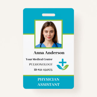 Personalized Hospital Employee Logo & Photo ID Bad Badge
