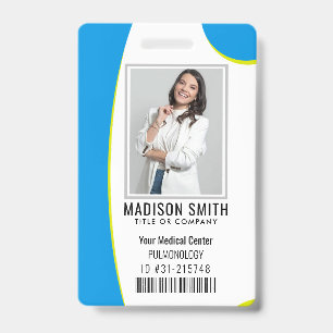 Personalized Hospital Employee Logo & Photo ID Bad Badge