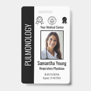 Personalized Hospital Employee Logo & Photo ID Badge