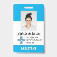 Personalized Hospital Employee Logo & Photo ID