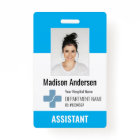 Personalized Hospital Employee Logo & Photo ID