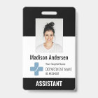Personalized Hospital Employee Logo & Photo ID