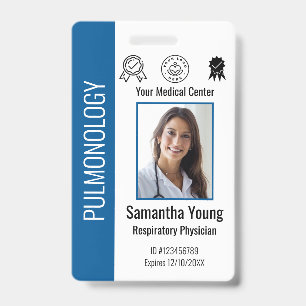 Personalized Hospital Employee Logo & Photo ID Badge