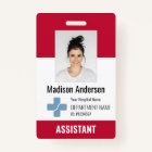 Personalized Hospital Employee Logo & Photo ID