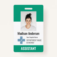 Personalized Hospital Employee Logo & Photo ID