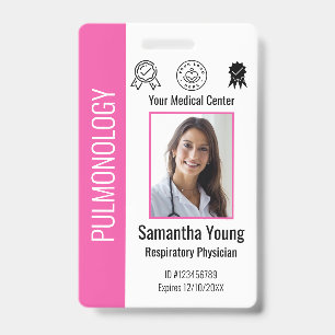 Personalized Hospital Employee Logo & Photo ID Badge