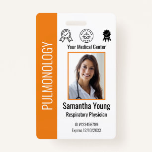 Personalized Hospital Employee Logo & Photo ID Badge