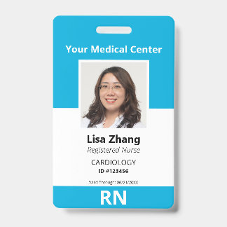 Personalized Hospital Employee Photo Badge
