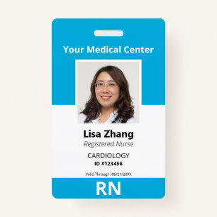 Personalized Hospital Employee Photo Badge
