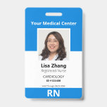 Personalized Hospital Employee Photo Badge<br><div class="desc">Personalized Hospital Employee Photo Badge</div>
