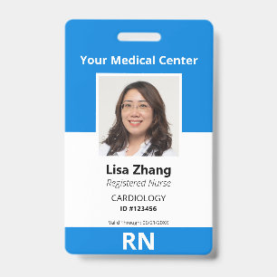 Personalized Hospital Employee Photo Badge