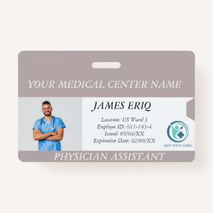Personalized Hospital Employee Photo ID Badge