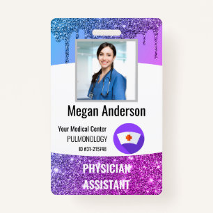 Personalized Hospital Employee Photo ID Badge