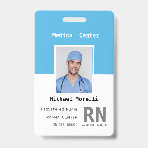 Personalized Hospital Employee Photo ID Badge