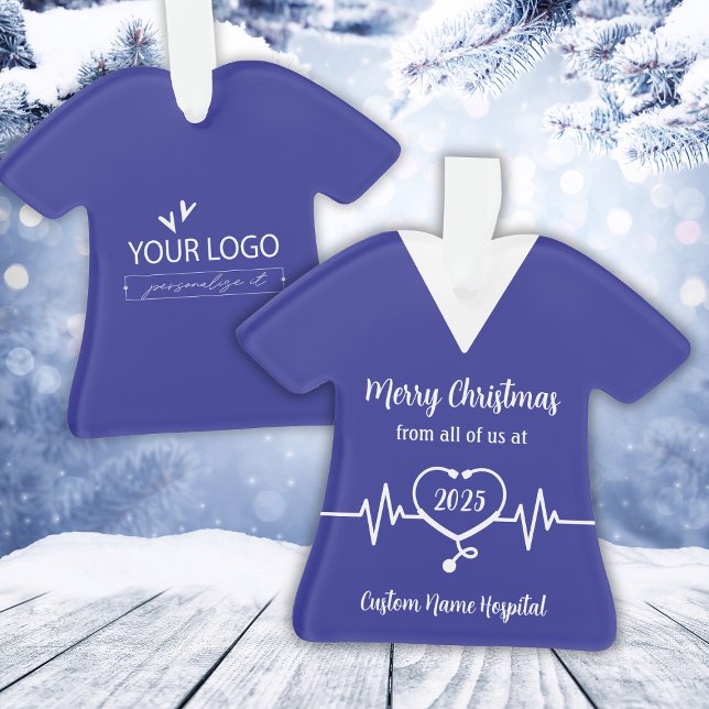 Personalized Hospital Logo & Name Christmas Ornament (Personalized Hospital Logo & Name Christmas Ornament
)