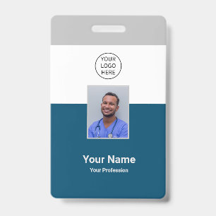 Personalized Hospital Modern Employee Staff Badge