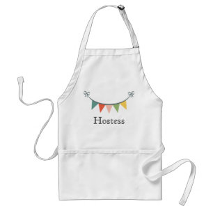 Personalized Hostess Bunting Banner Apron