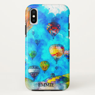Personalized Hot Air Balloon Watercolor Case-Mate iPhone Case
