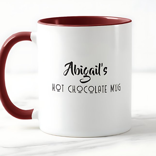  Personalized  Hot  Chocolate Mug (Créateur téléchargé)