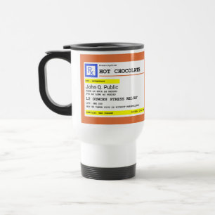 Personalized Hot Chocolate Prescription Travel Mug