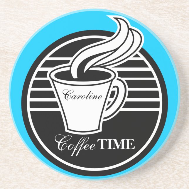 Personalized Hot Drink Design Coaster (Front)