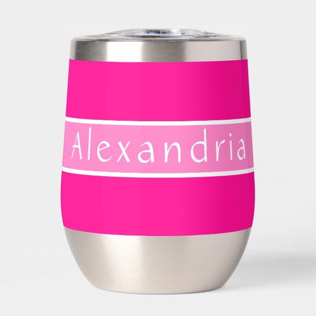 Personalized Hot Pink and Pink (Front)