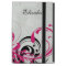 Personalized Hot Pink Black Floral iPad Mini Folio