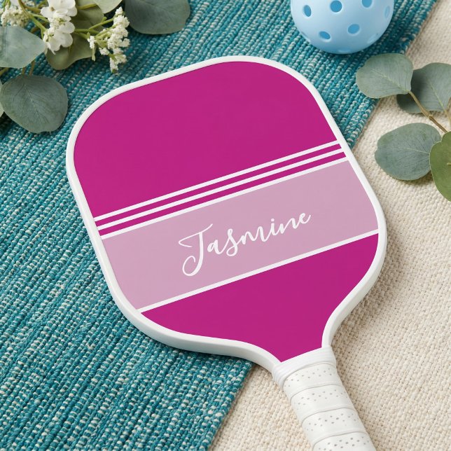 Personalized Hot Pink Custom Name  Pickleball Paddle (Creator Uploaded)