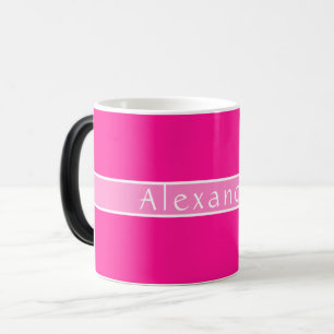 Personalized Hot Pink Magic Mug
