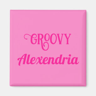 Personalized Hot Pink Magnet