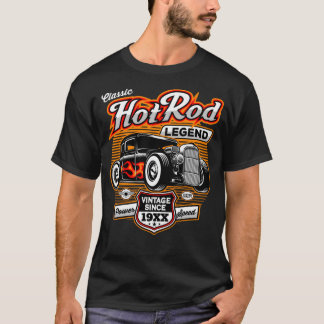 Personalized Hot Rod Legend Since 19XX Birthday T-Shirt