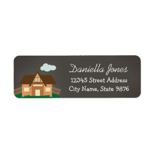 Personalized House Return Address Label
