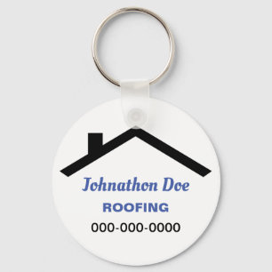 Personalized House Roof Keychain