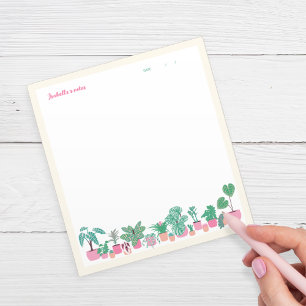 Personalized Houseplant Writing Pad