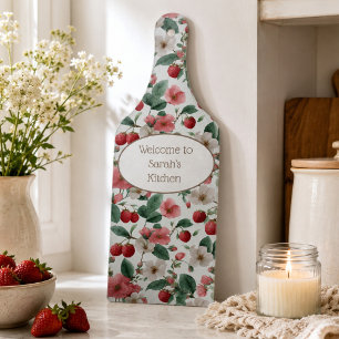 Personalized Housewarming Gift Floral Berry Cutting Board