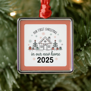 Personalized Housewarming Keepsake Metal Ornament