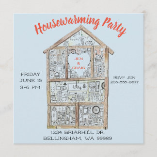 Personalized Housewarming Party invitation
