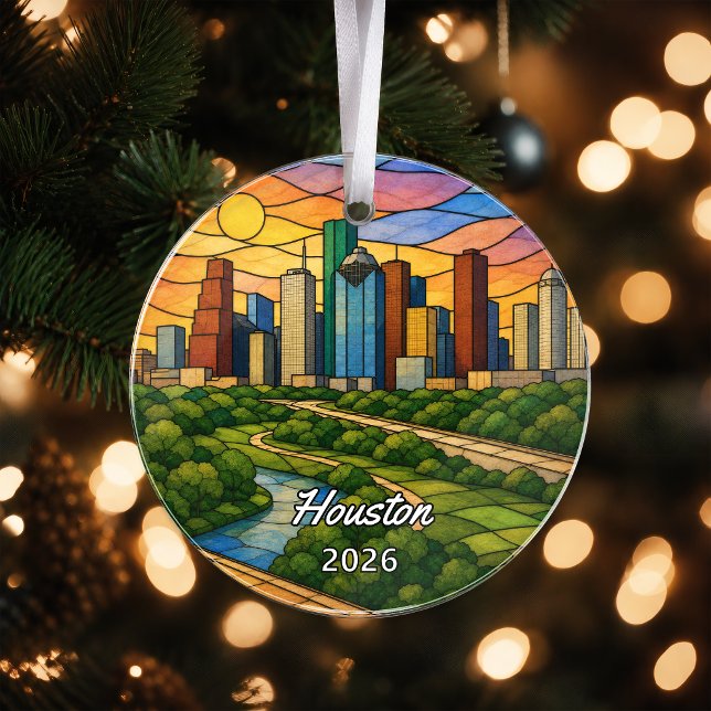 Personalized Houston Acrylic Ornament, Custom Texa Ornament (Creator Uploaded)