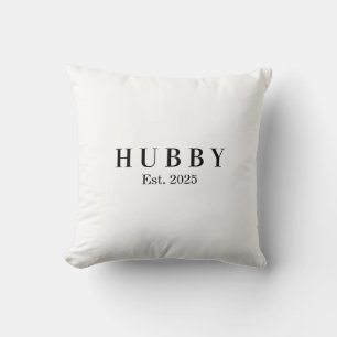 personalized hubby anniversary gift T-Shirt Throw Pillow
