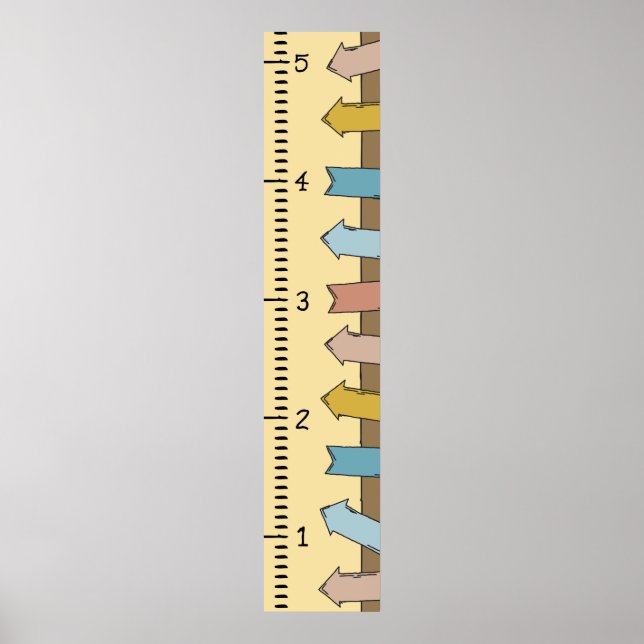 Personalized Human Growth Chart Ruler | Printable (Front)