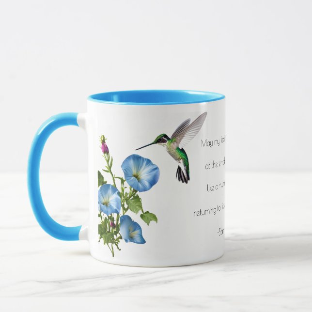 Personalized Hummingbird Faith Mug (Left)
