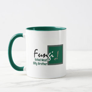 Personalized Humorous Brother, Fungus Mushroom Pun Mug