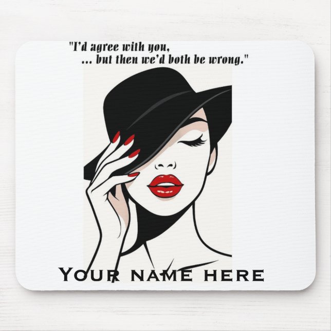 Personalized humorous mouse pad (Front)