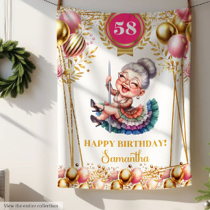 Personalized Humour Blanket for Grandma Birthday