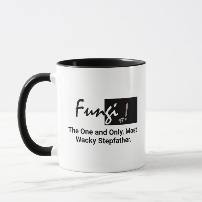 Personalized Humourous Fungi Pun Typography for Me Mug (Left)