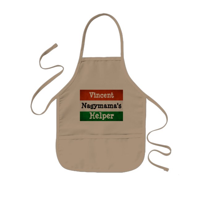 Personalized Hungarian Grandma Kids Apron (Front)