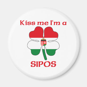 Personalized Hungarian Kiss Me I'm Sipos Magnet