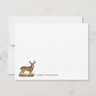 Personalized Hunter Stationery Card