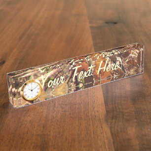 Personalized Hunter's Camo Camouflage Painting Nameplate