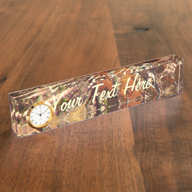 Personalized Hunter's Camo Camouflage Painting Nameplate (Side)